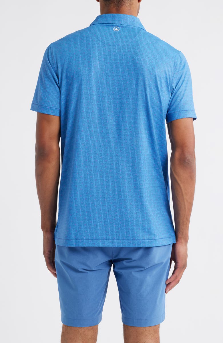 Peter Millar Crown Crafted Due North Performance Jersey Polo, Alternate, color, Lunar Blue