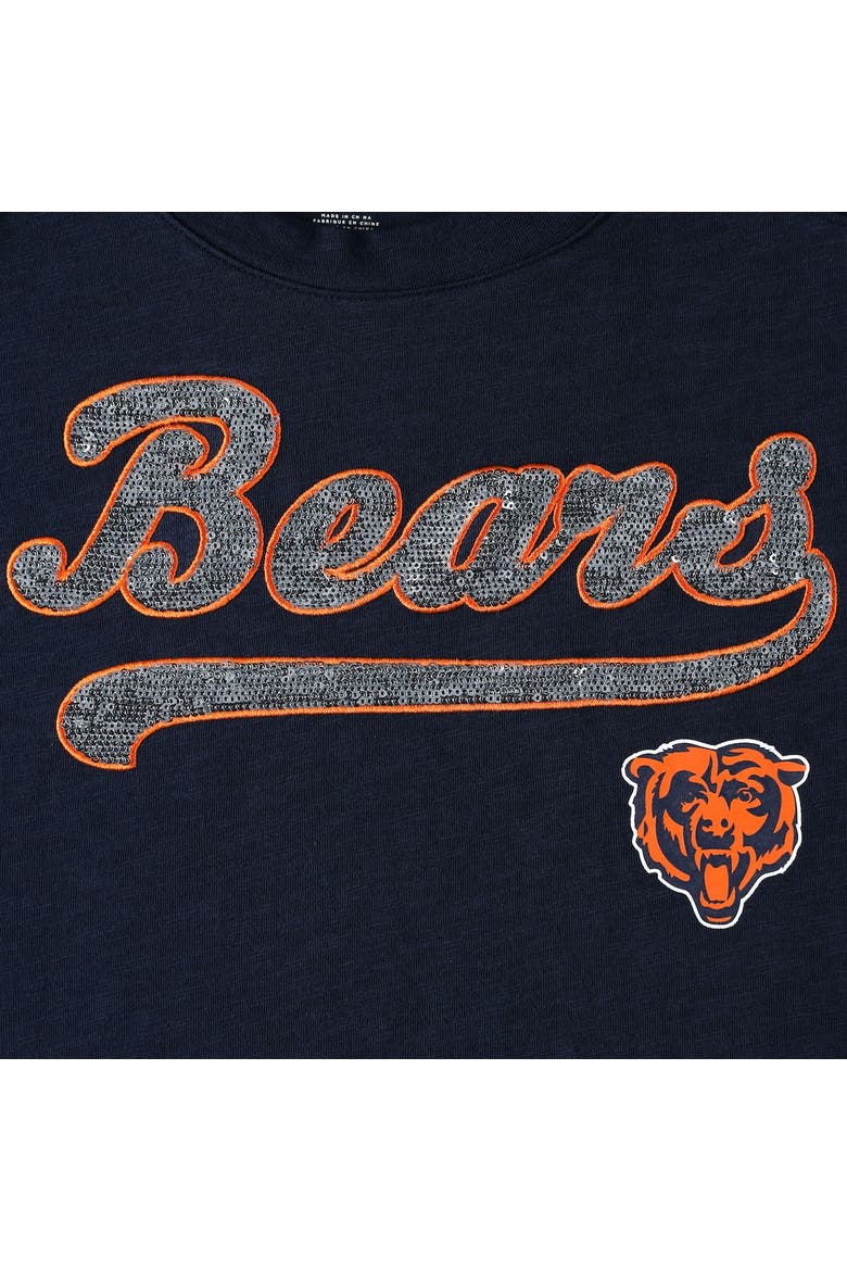 Women's Tommy Hilfiger Navy Chicago Bears Justine Long Sleeve Tunic T-Shirt, Alternate, color, Navy