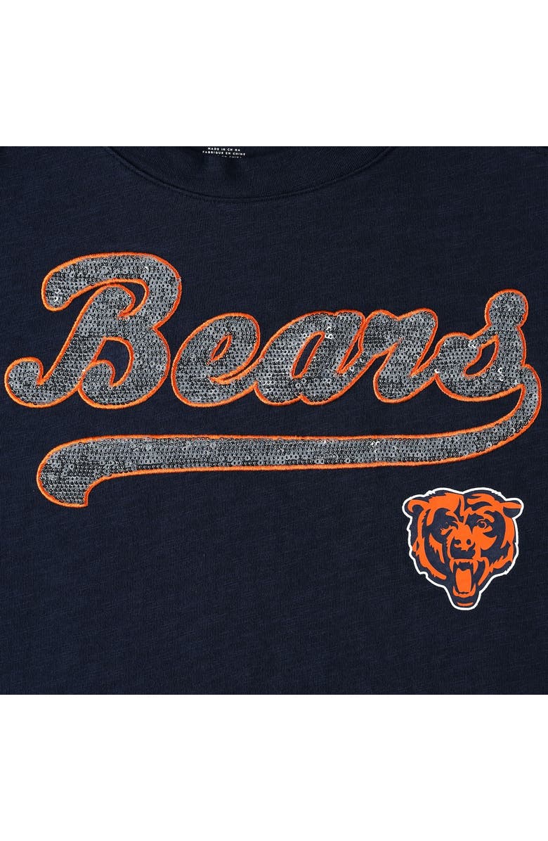 Tommy Hilfiger Women's Tommy Hilfiger Navy Chicago Bears Justine Long Sleeve Tunic T-Shirt, Alternate, color, 