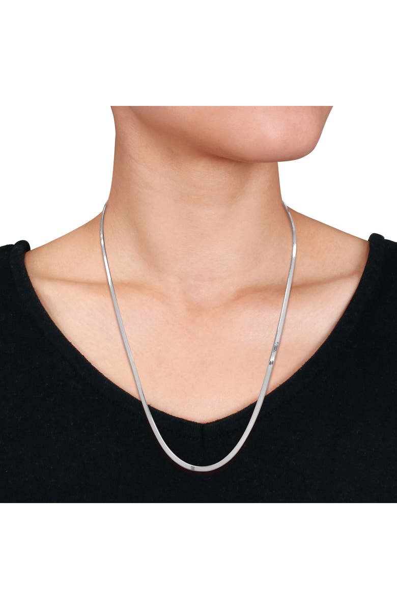 DELMAR Herringbone Chain Necklace, 2.8mm, Alternate, color, 