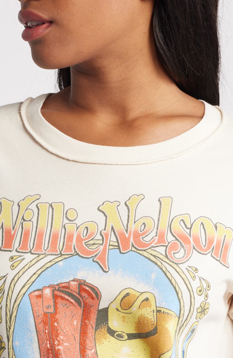 Daydreamer Willie Nelson Paisley Cotton Graphic T-Shirt, Alternate, color, 
