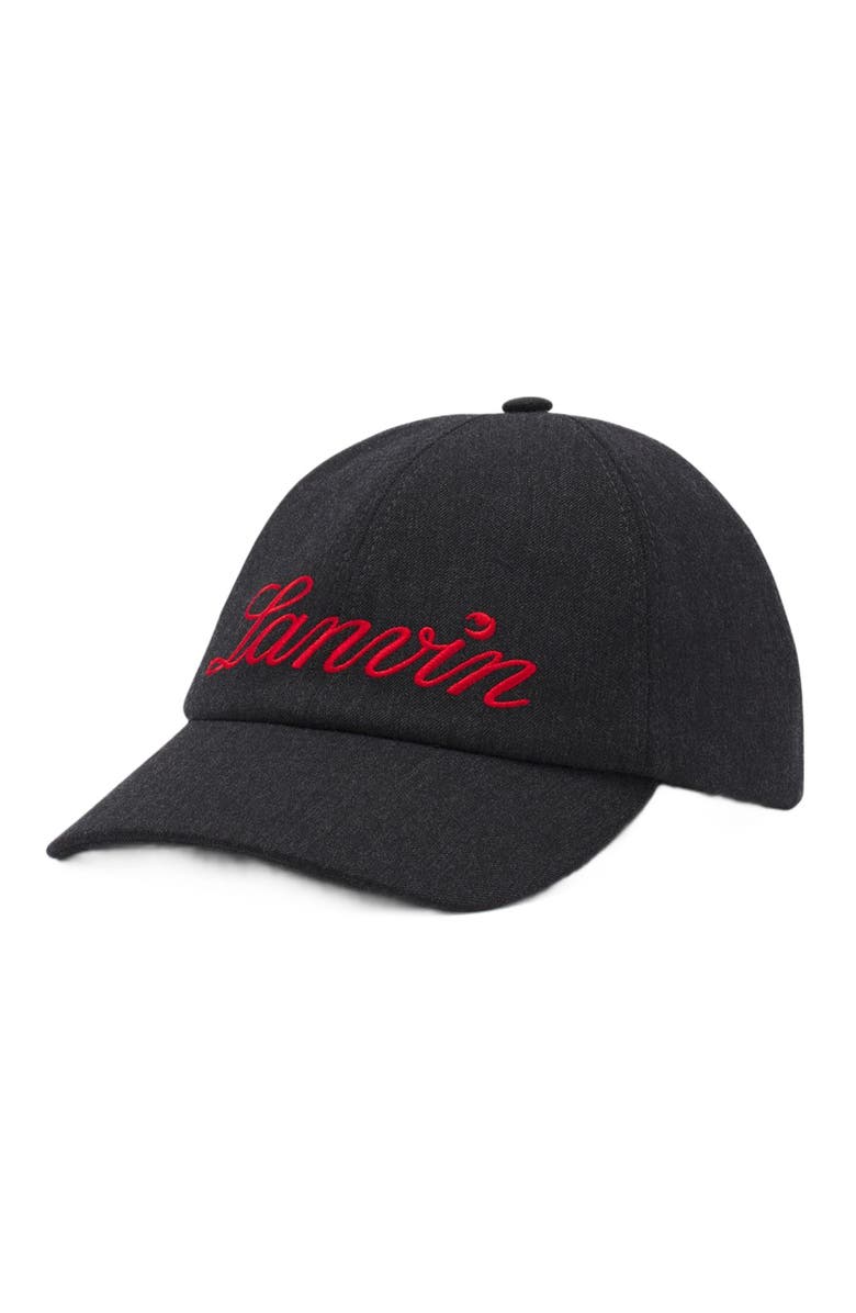 Lanvin SCRIPT WOOL CAP, Alternate, color, 