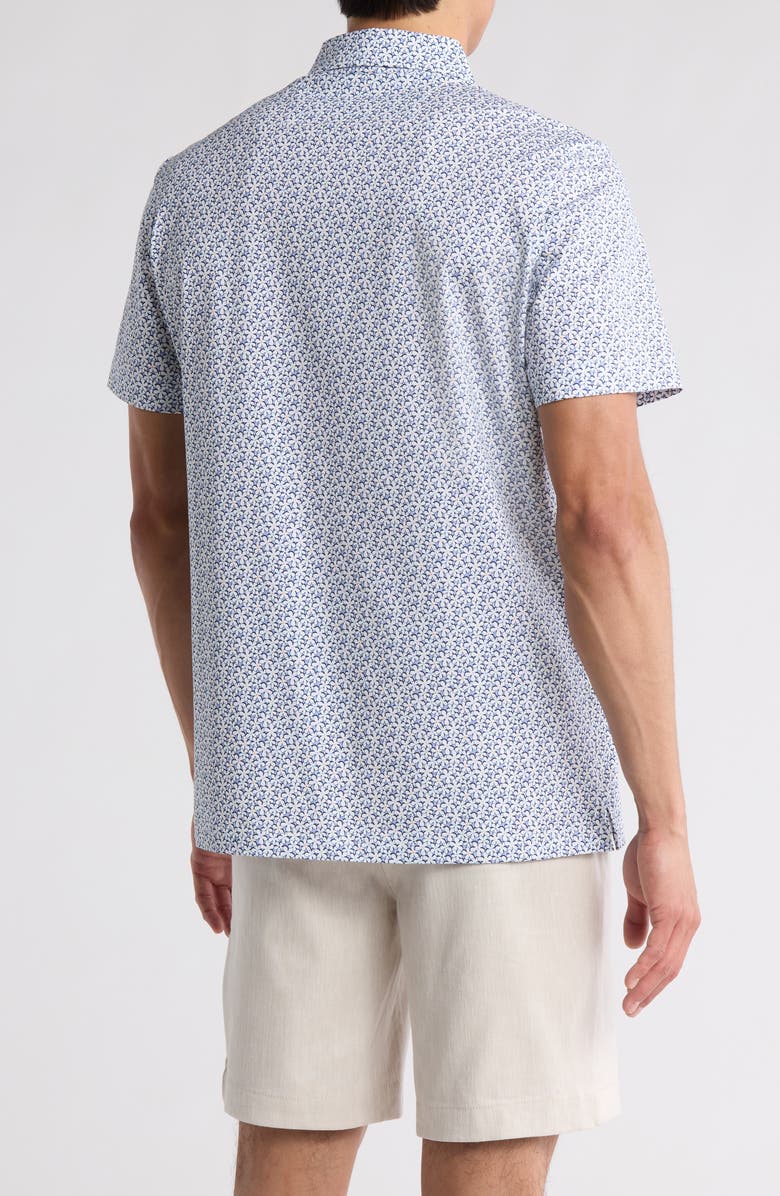 Bugatchi Victor Floral Print Knit Polo, Alternate, color, 