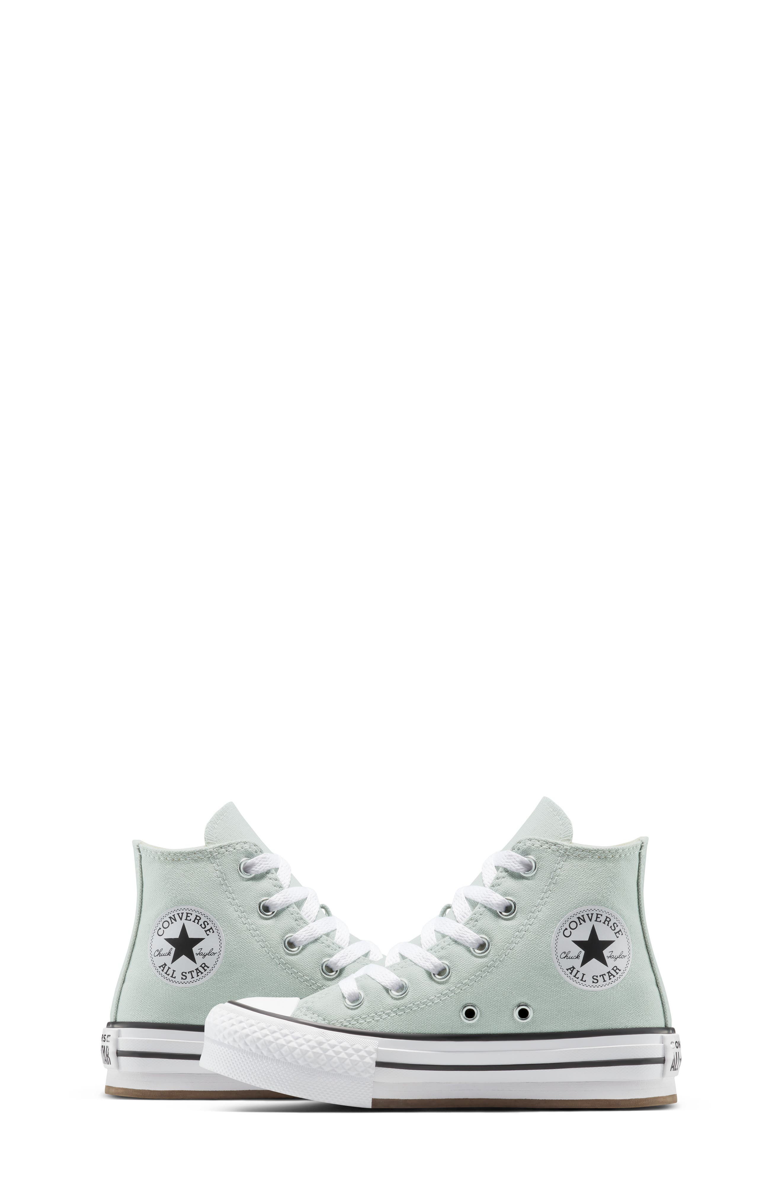 Converse Chuck Taylor<sup>®</sup> All Star<sup>®</sup> Lift High Top Sneaker, Alternate, color, Rainwashed Grey/ White