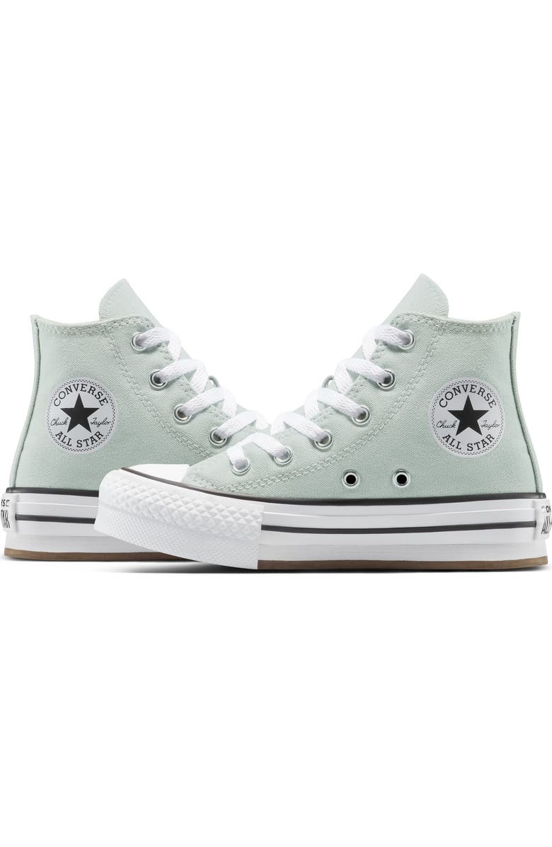 Converse Chuck Taylor<sup>®</sup> All Star<sup>®</sup> Lift High Top Sneaker, Alternate, color, Rainwashed Grey/ White
