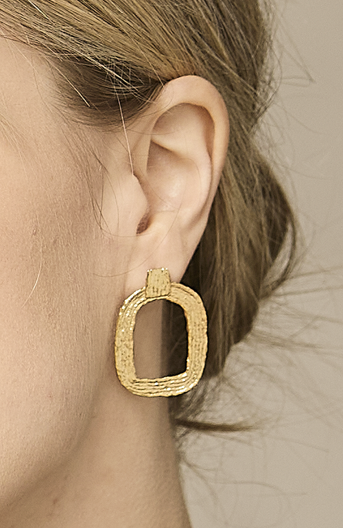 Cog Eva Hoop Earrings In Gold