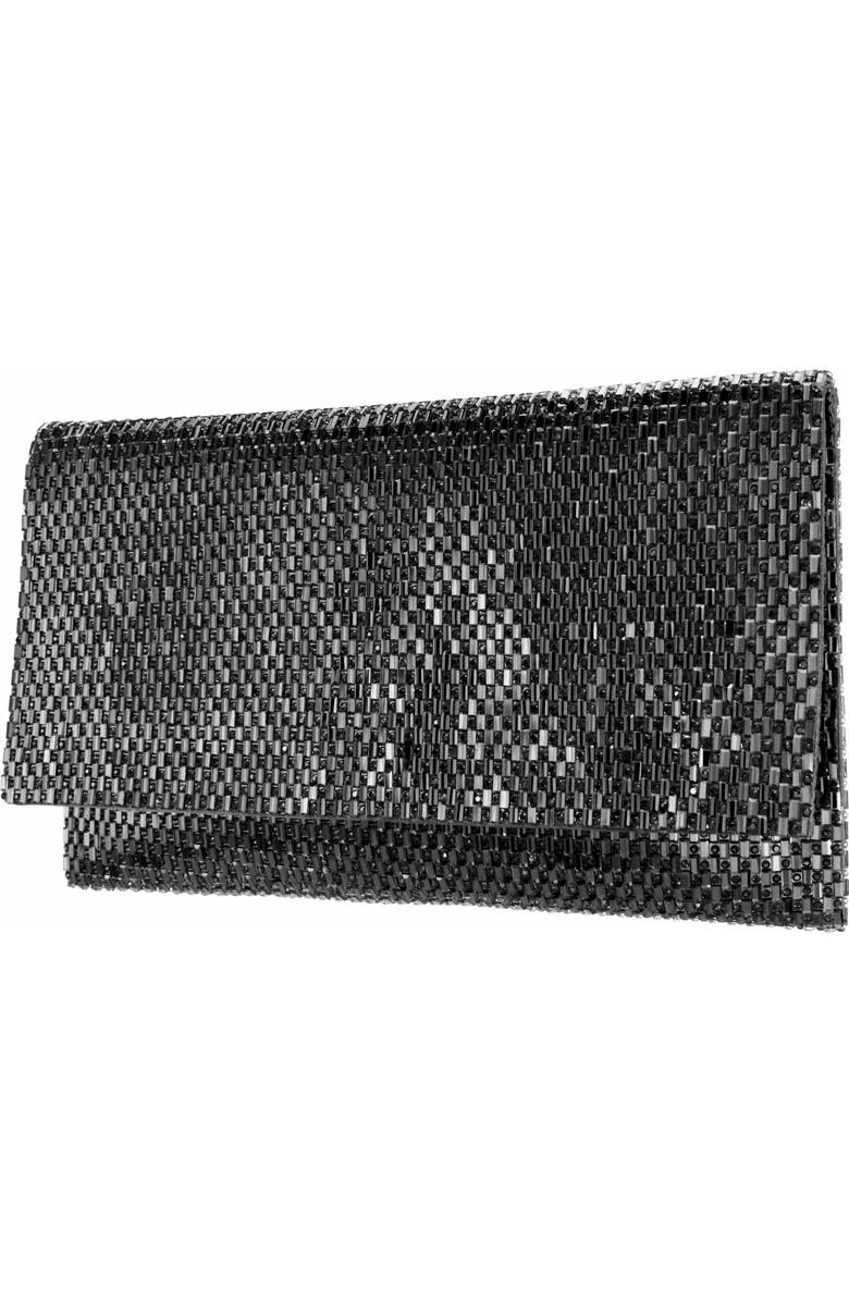 Nina Crystal Beaded Clutch, Alternate, color,