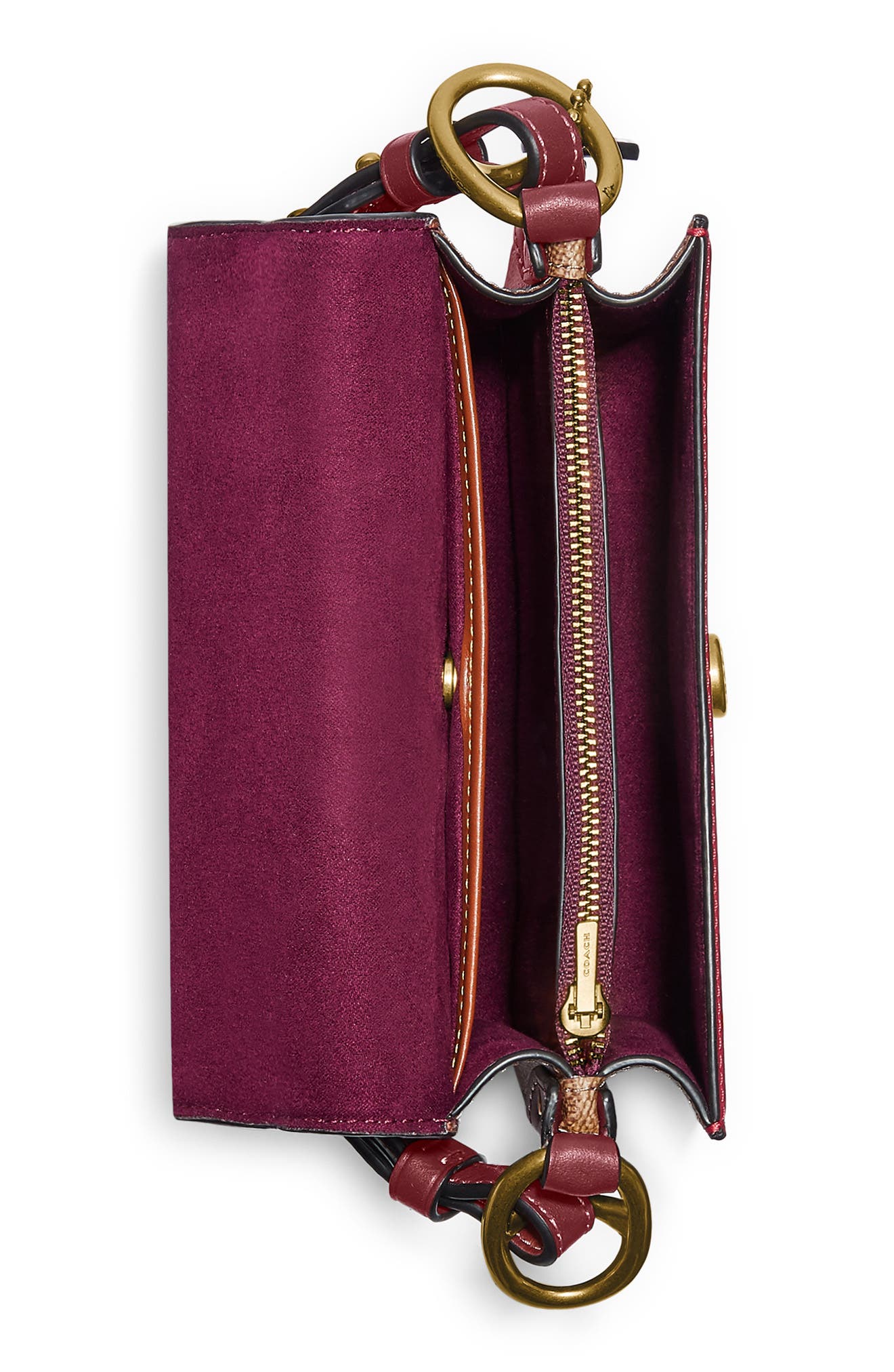 COACH Beat Signature Coated Canvas & Leather Crossbody Bag, Alternate, color, 