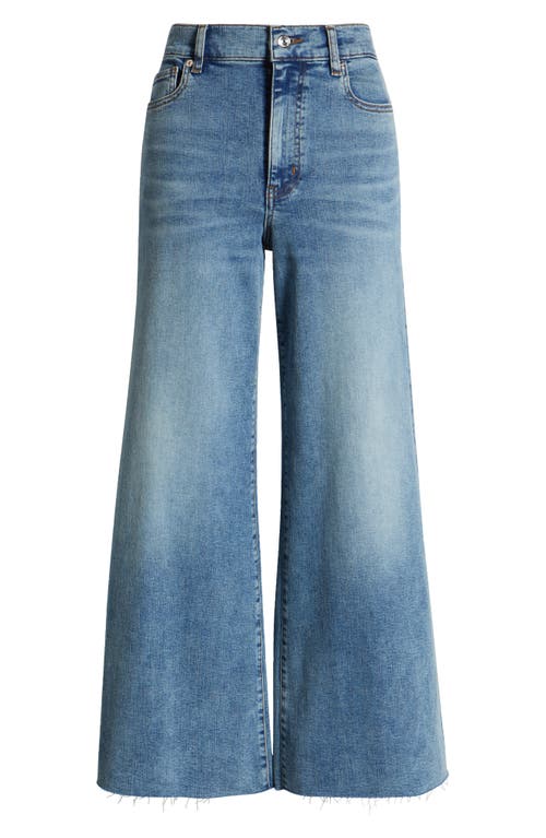 Frame Le Palazzo Crop Wide Leg Jeans In Crave Raw After