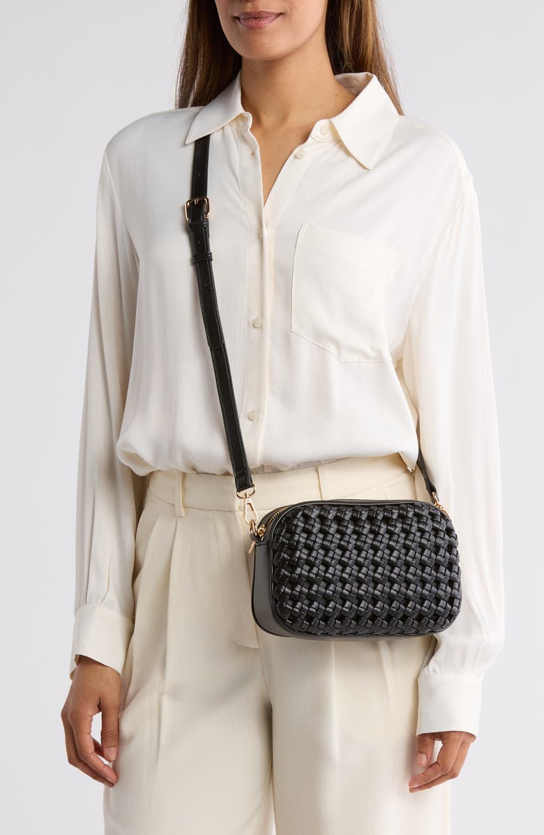 URBAN EXPRESSIONS HANDBAGS Woven Crossbody Bag, Alternate, color,