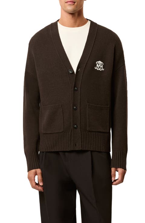 Morris Embroidered Wool Cardigan