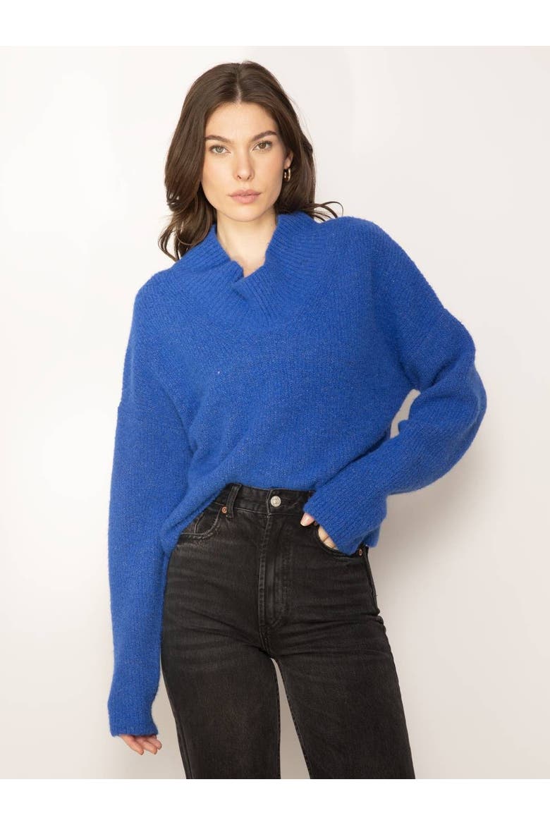 Hugo Cabled Turtleneck, Main, color, COBALT