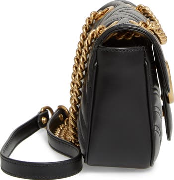 バッグ・カバンその他 GUCCI Original gg and leather shoulder bag Nero Gucci GG Pebbled Calfskin Medium Soho Gold Chain Shoulder