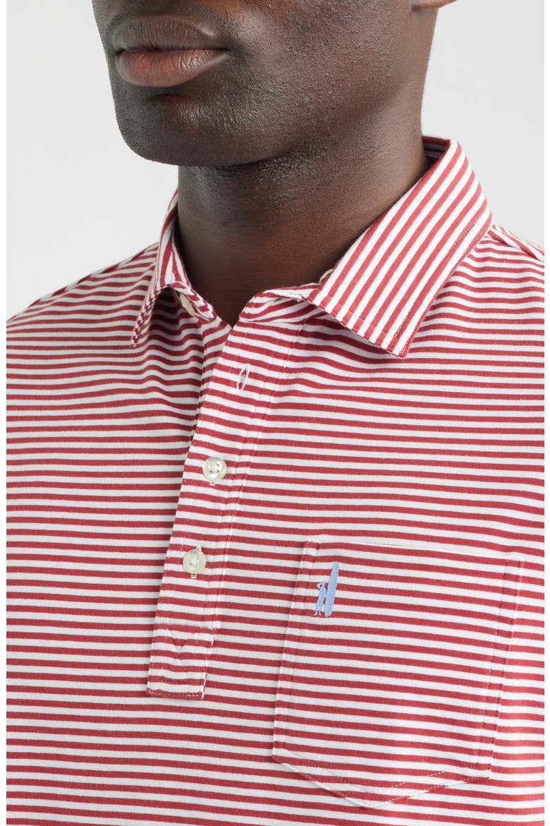 Jacks Stripe Hangin' Out Pocket Polo, Alternate, color, BRONCO