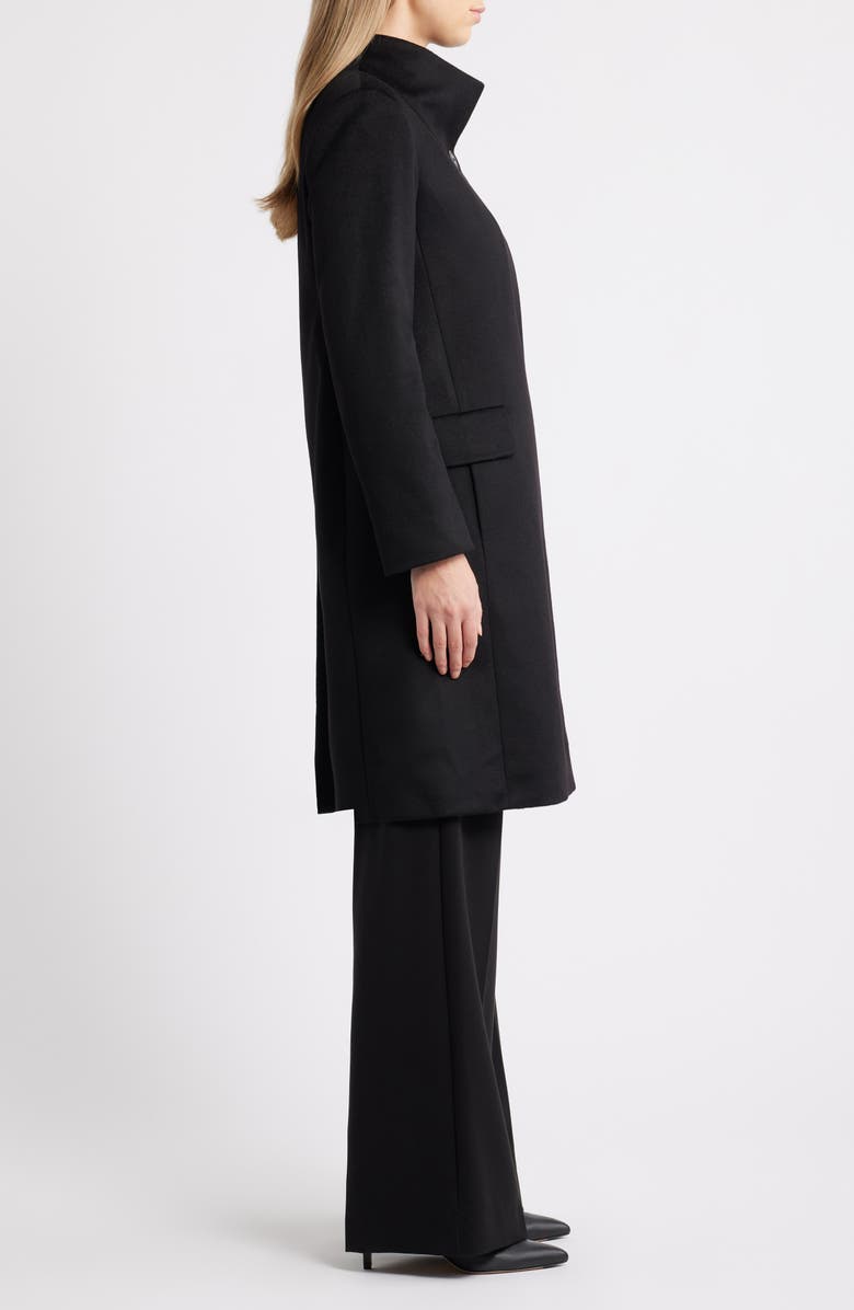 Fleurette Milly Cashmere Coat, Alternate, color, Black