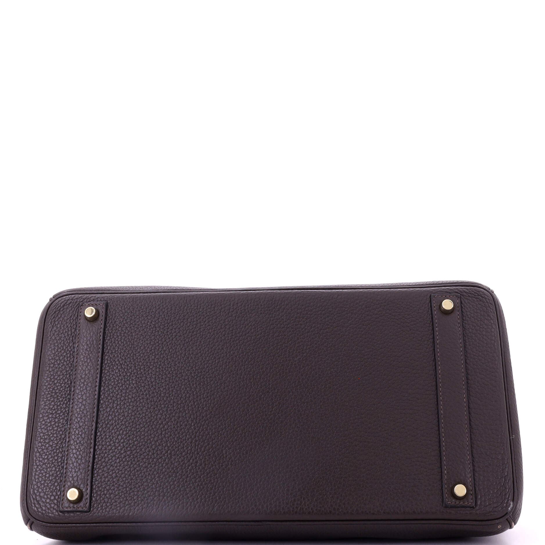 Pre-Owned Hermes Birkin Handbag Brown Clemence with Gold Hardware 40, Alternate, color, 