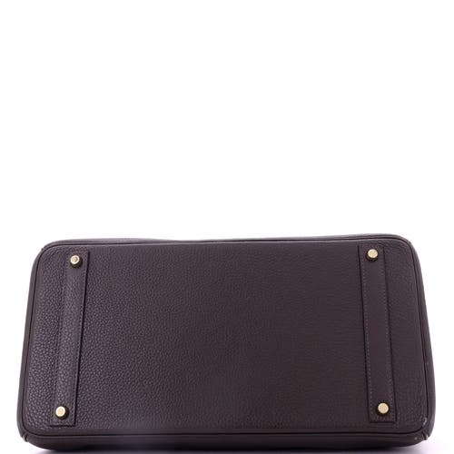 Pre-owned Hermes Hermes Birkin Handbag Brown Clemence With Gold Hardware 40 In Brown