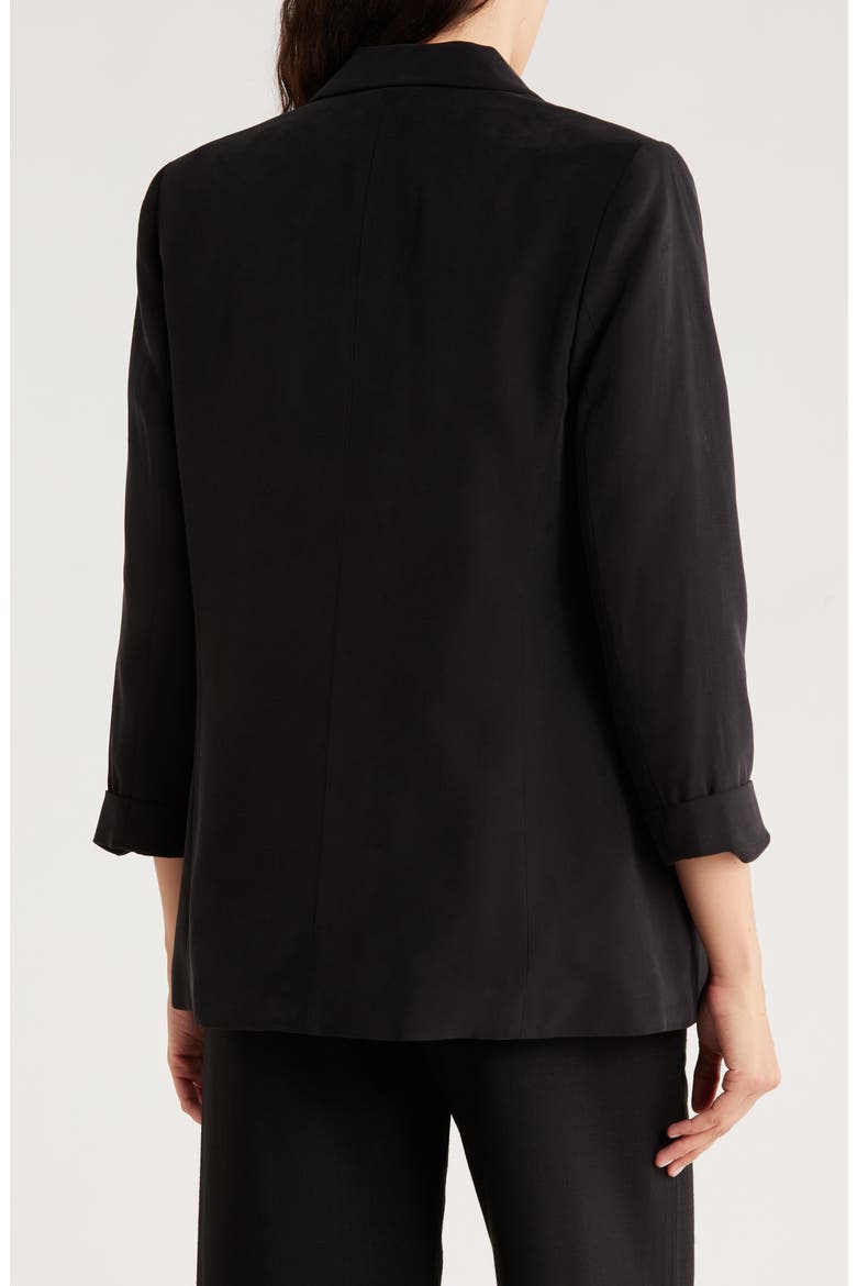 Open Boyfriend Blazer, Alternate, color, BLACK