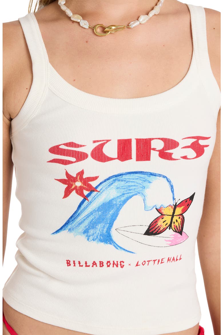 x Lottie Hall Surf Graphic Tank, Alternate, color, SALT CRYSTAL