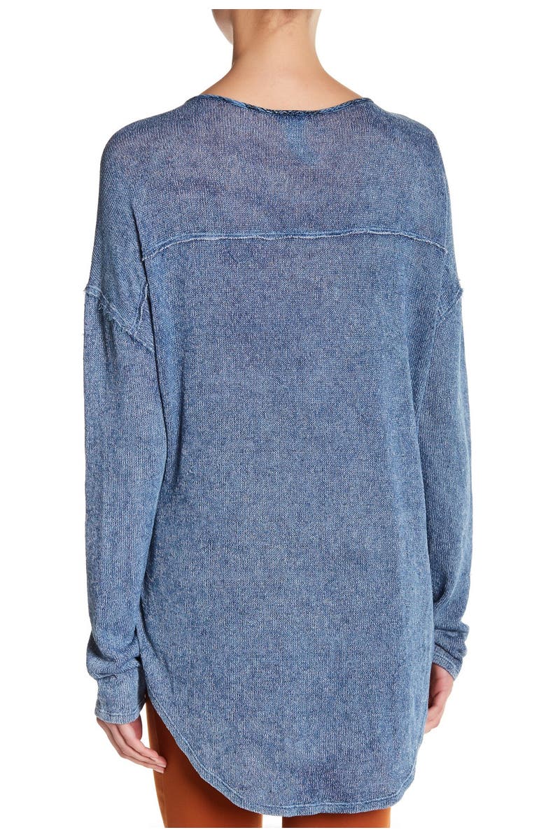 Blu Pepper Embroidered Hi-Lo Sweater, Alternate, color, 
