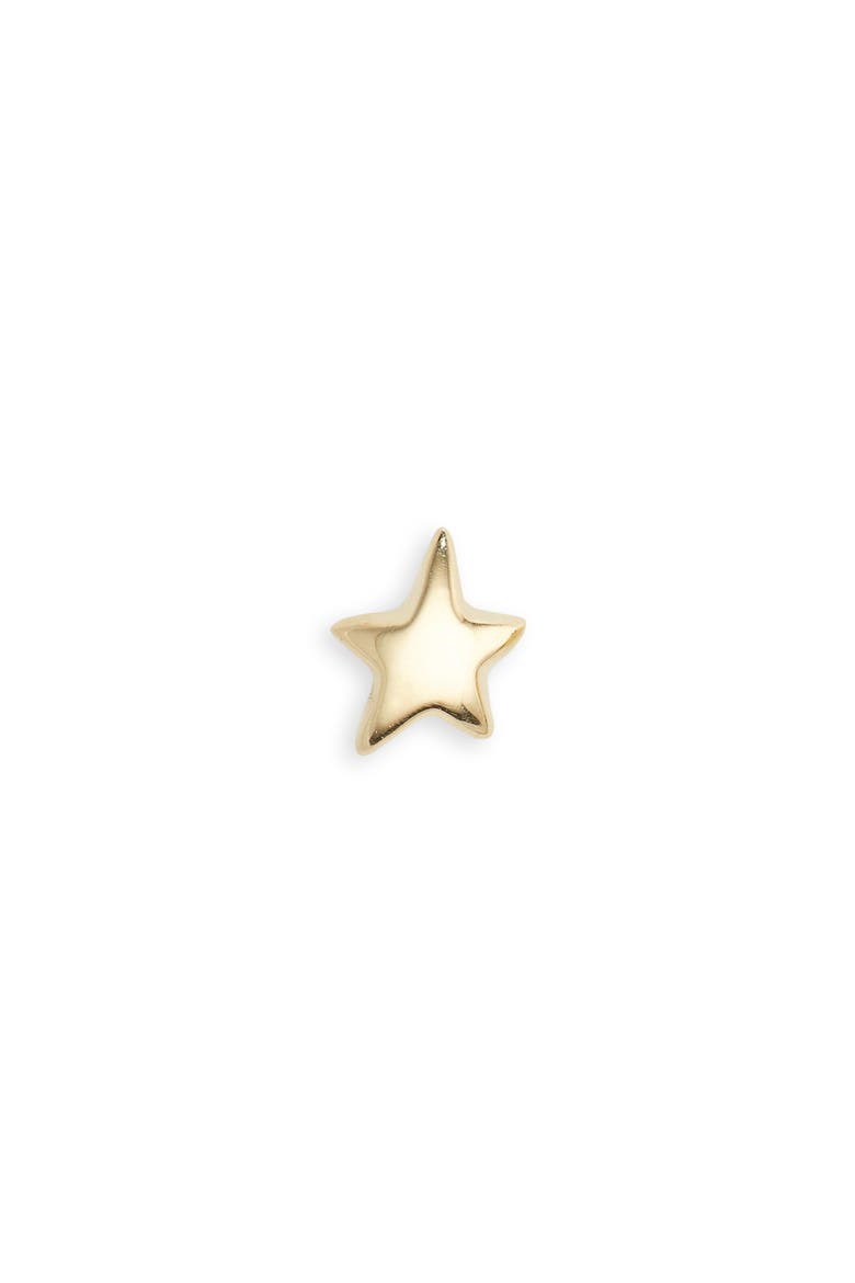Star Single Stud Earring, Main, color, GOLD