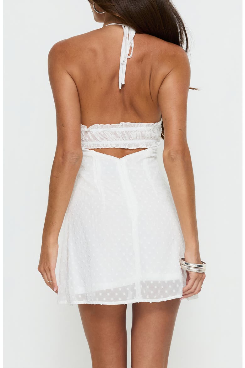 Angel Antics Halter Minidress, Alternate, color, WHITE