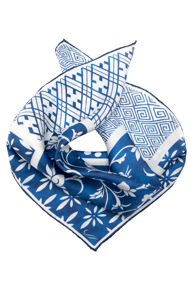 Nadia - Silk Bandana, Alternate, color, Blue