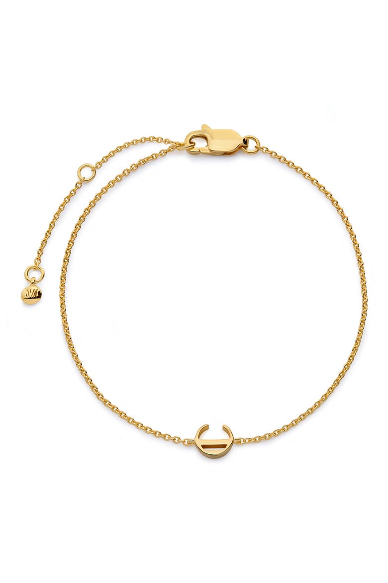 Initial Chain Bracelet, Main, color, 18K GOLD VERMEIL C