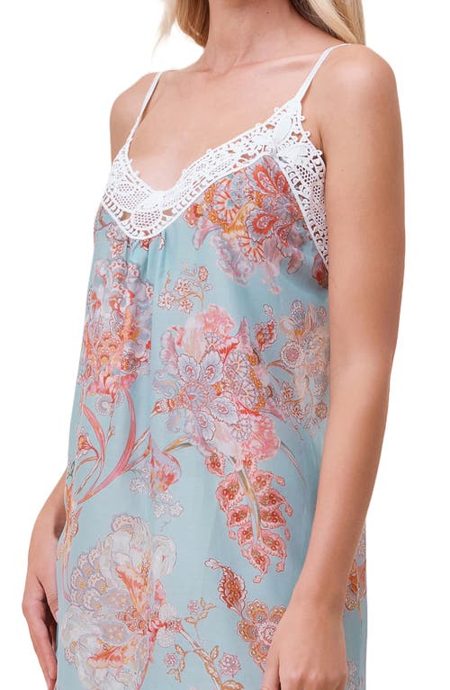 PAPINELLE PAPINELLE COCO LACE TRIM COTTON & SILK CHEMISE