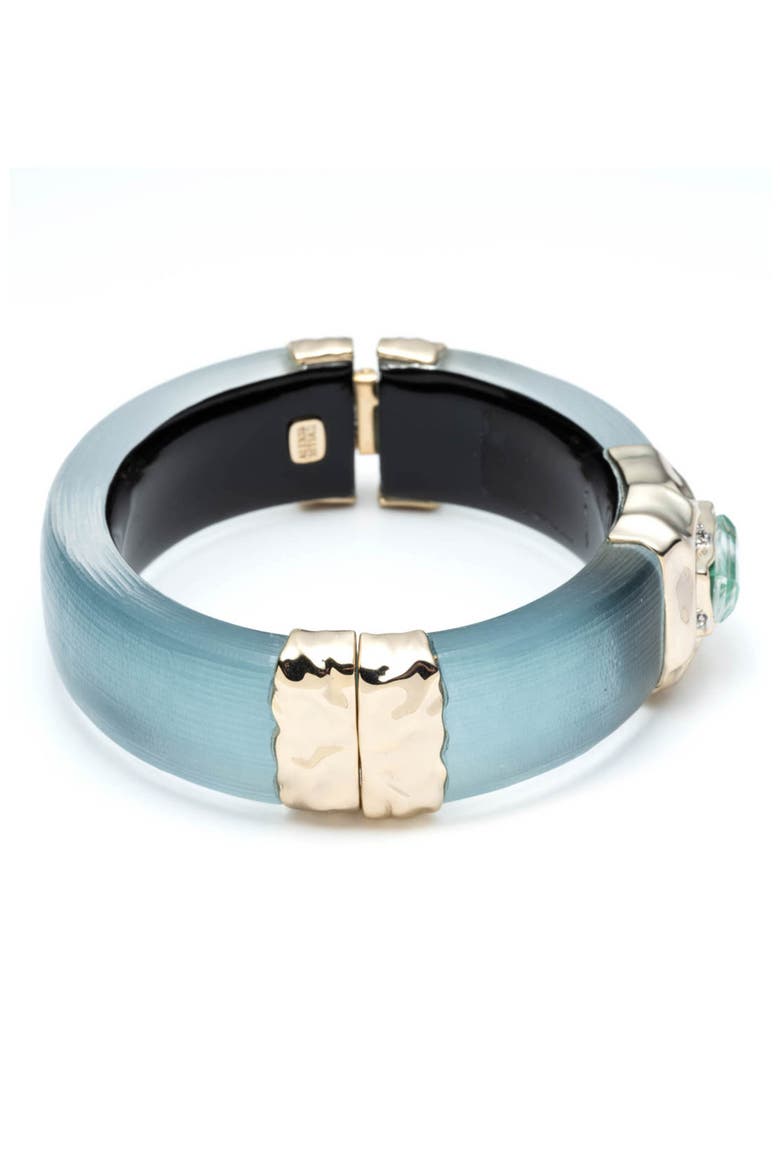 Retro Gold Collection Stone Studded Station Bangle, Alternate, color, MONTANA BLUE