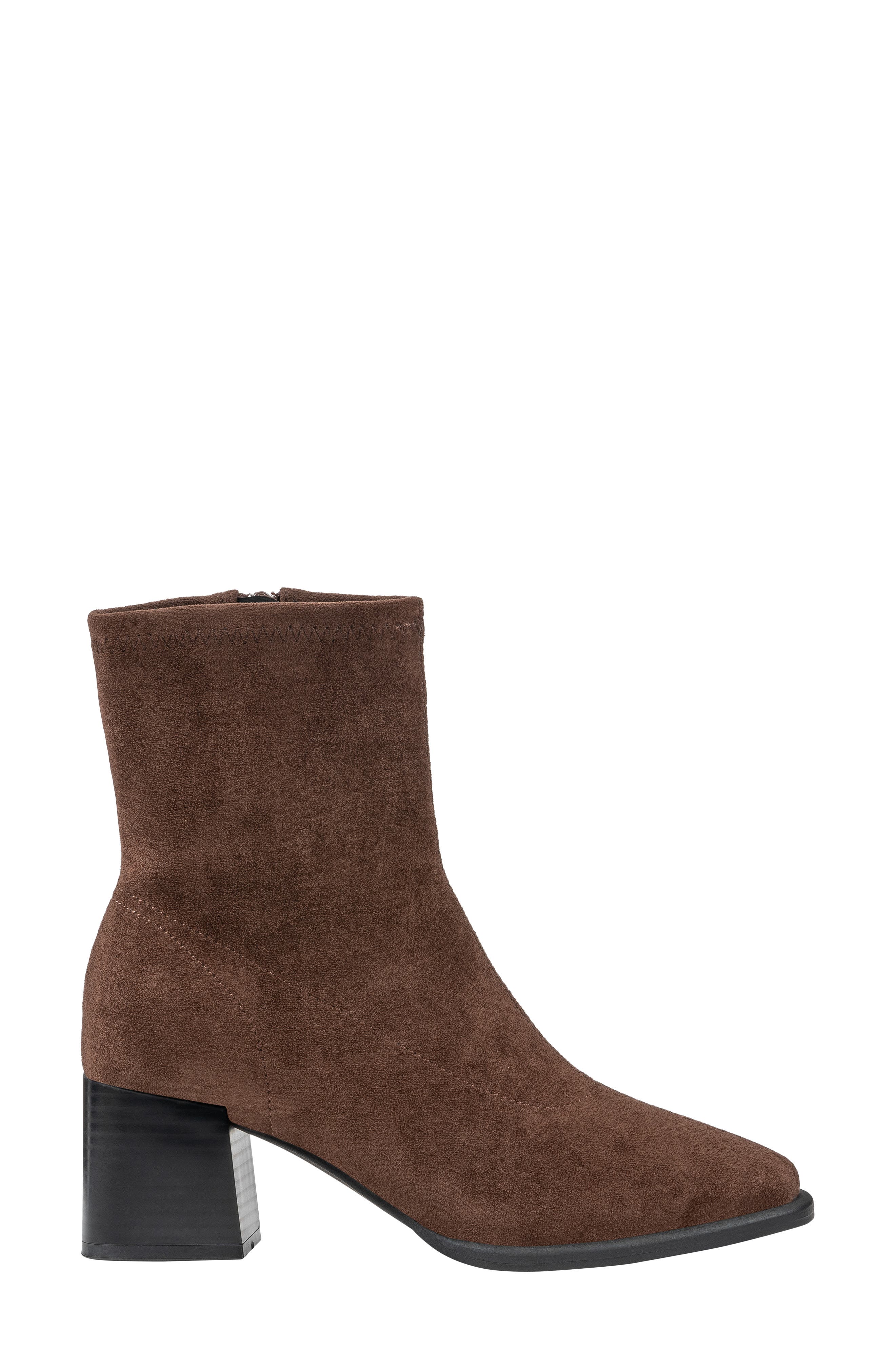 Memphis Faux Leather Bootie, Alternate, color, BROWN SUEDE