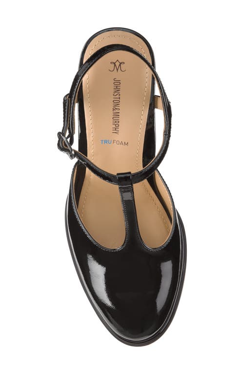 Johnston & Murphy Amy T-strap Pump In Black