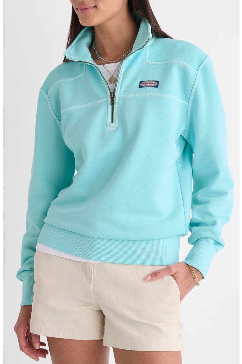 Shep Quarter Zip Pullover, Main, color, SHALLOW SEA