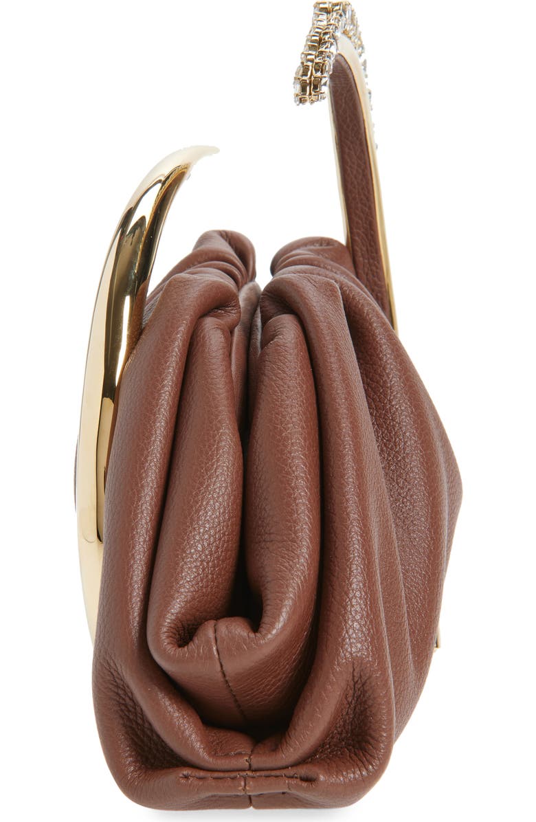 L’alingi Karma Leather Pouch, Alternate, color, Chocolate Brown