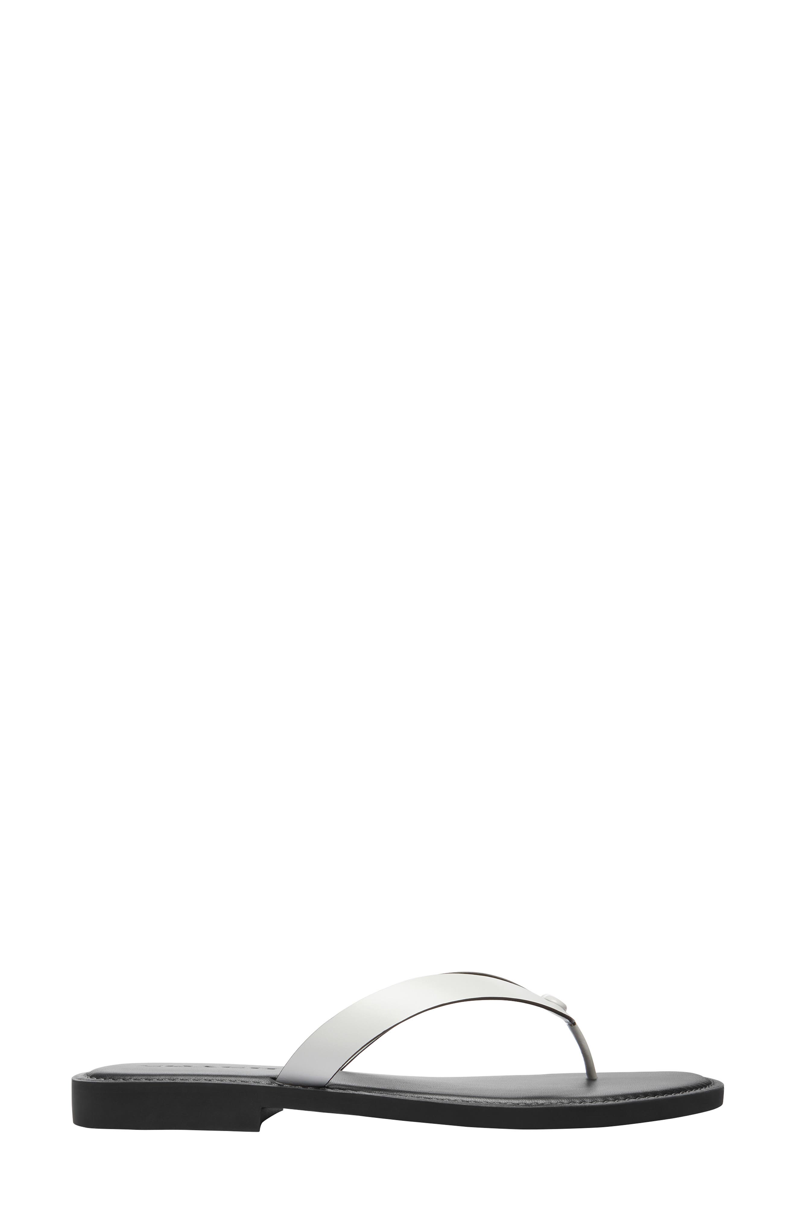 COACH Brianna Flip Flop, Alternate, color, Optic White