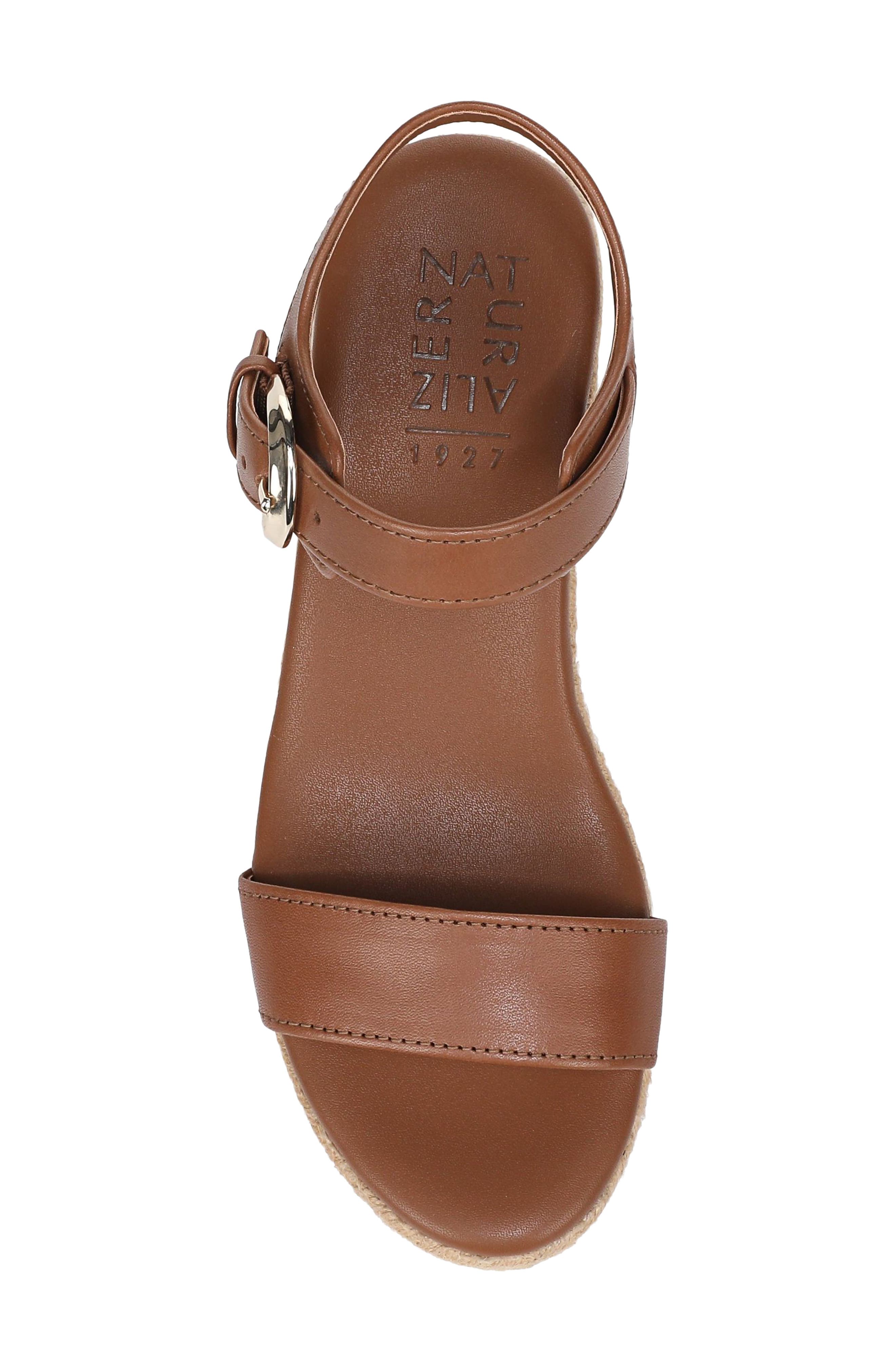 Naturalizer Stella Platform Wedge Sandal, Alternate, color, Walnut Wake