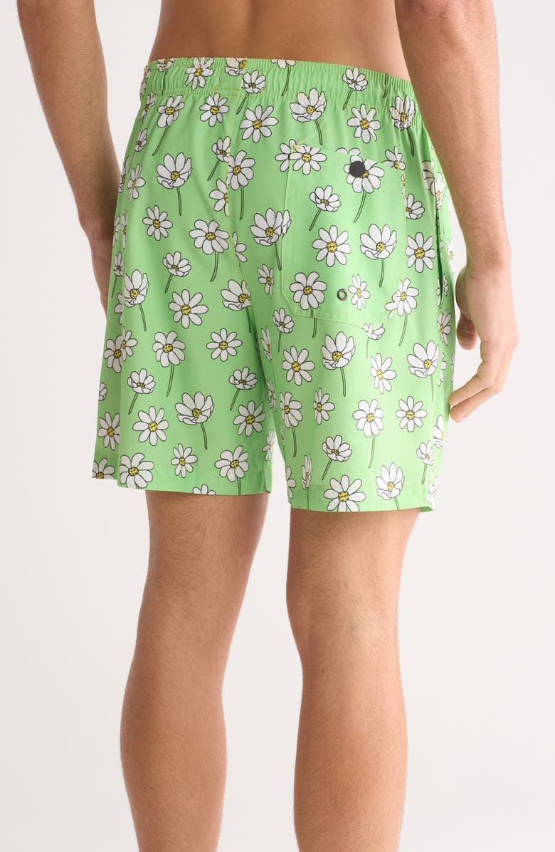 Mr.Swim Scattered Daisies Swim Shorts, Alternate, color, 