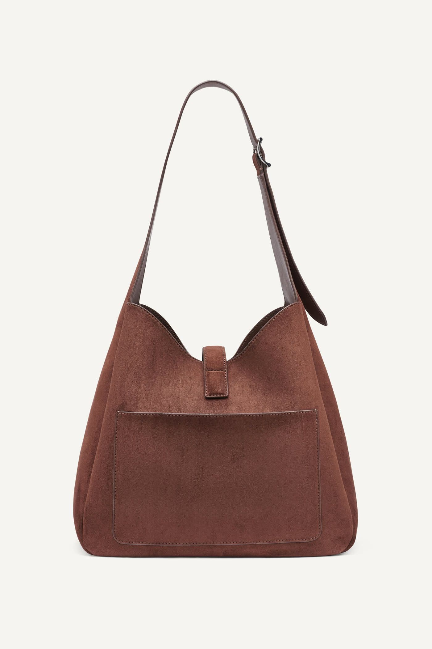 DKNY Daria Large Hobo, Alternate, color, Chocolate