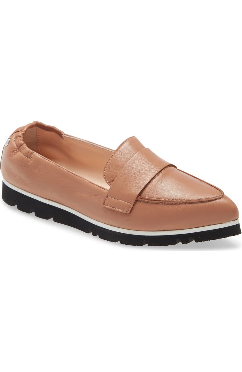 AGL Micro Leopard Print Pointed Toe Loafer, Main, color,