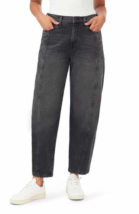 Kensie High Waist Ankle Barrel Leg Jeans
