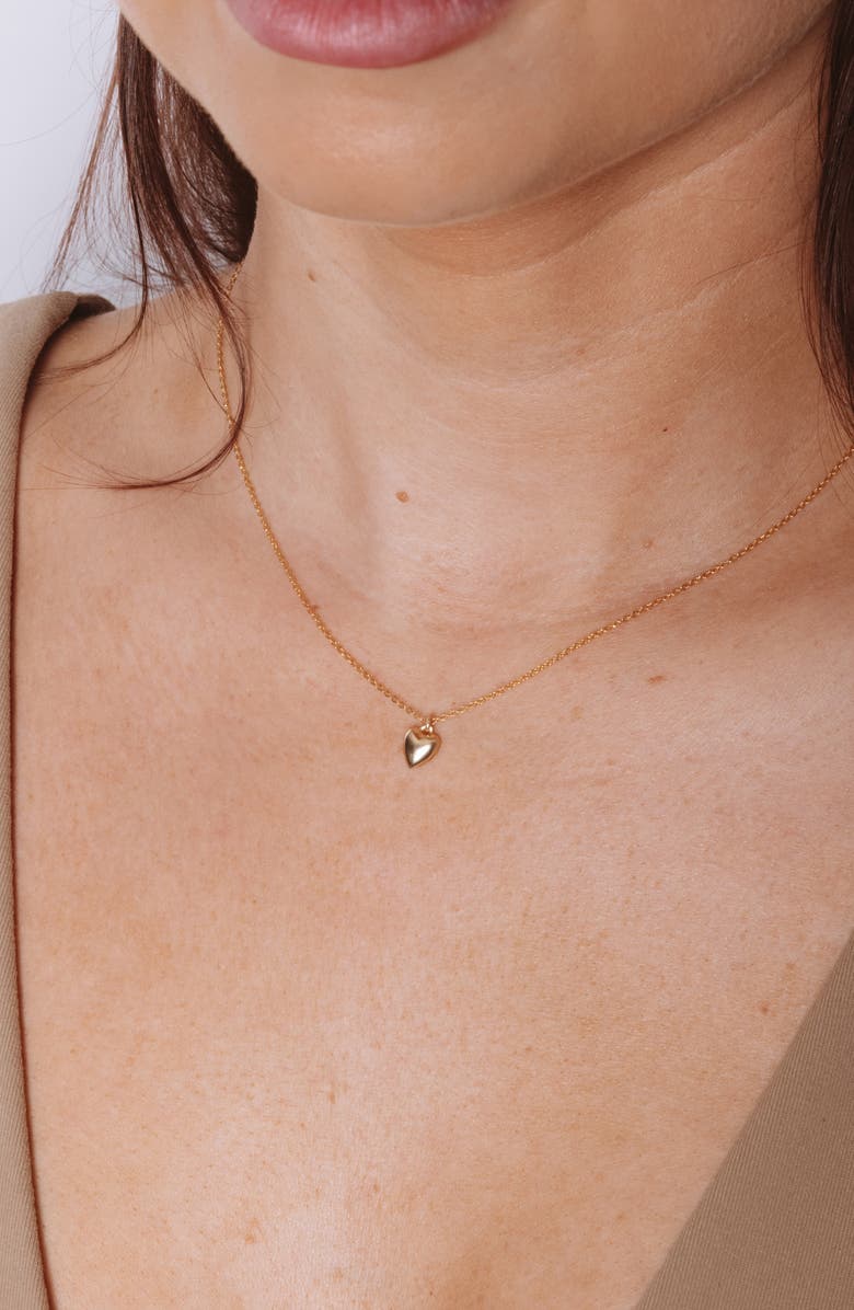 Set & Stones Romee Heart Pendant Necklace, Alternate, color, Gold