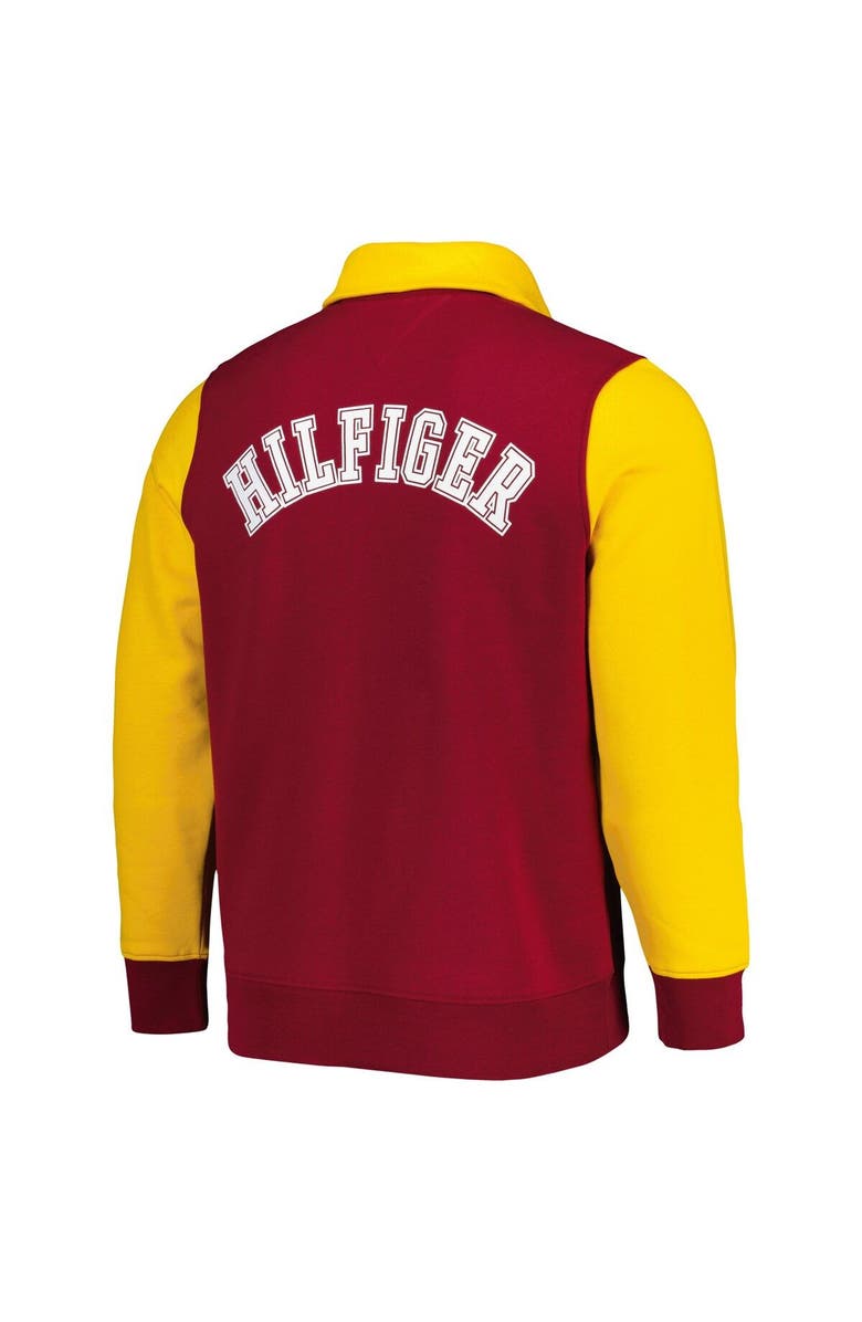 Tommy Hilfiger Men's Tommy Hilfiger Burgundy/Gold Washington Commanders Aiden Quarter-Zip Sweatshirt, Alternate, color, Burgundy