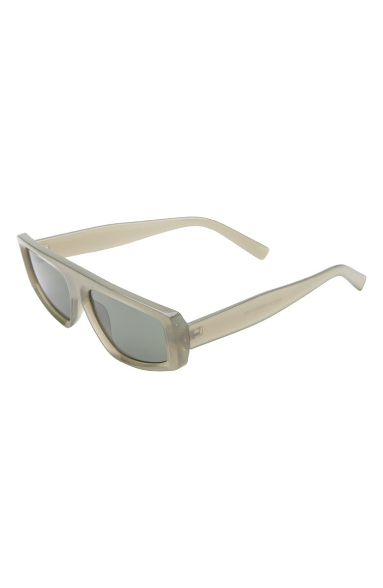 BP. 55mm Rectangular Sunglasses, Alternate, color, Milky Grey