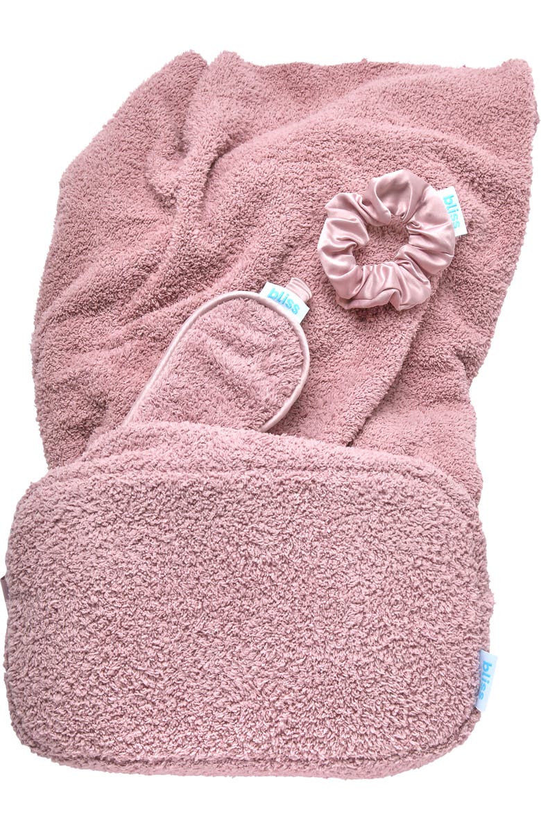 Bliss Four-Piece Travel Blanket Set, Alternate, color, Pink Gaze