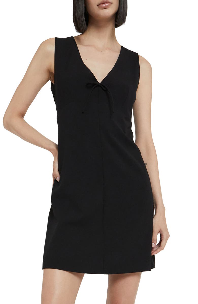 ottod'Ame Short Dress With Bow, Main, color, Black