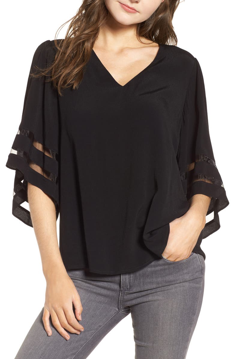 Chelsea28 Illusion Sleeve Top, Main, color,