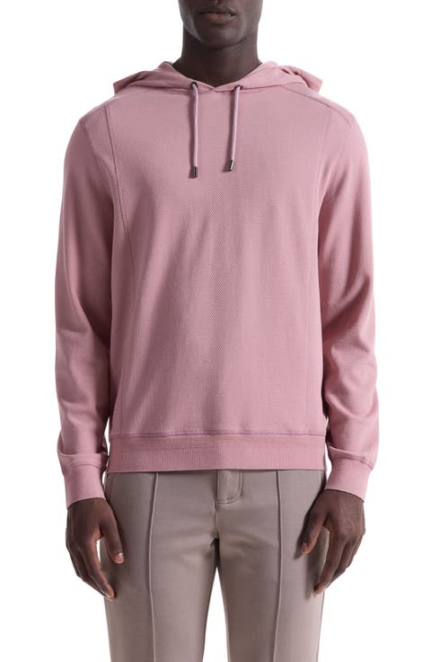 Textured Piqué Hoodie