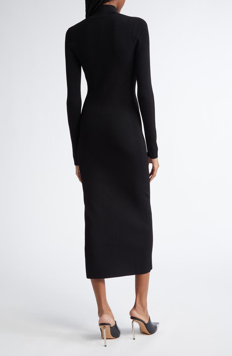 DIESEL<sup>®</sup> M-Zary-B Oval D Cutout Long Sleeve Rib Sweater Dress, Alternate, color, 