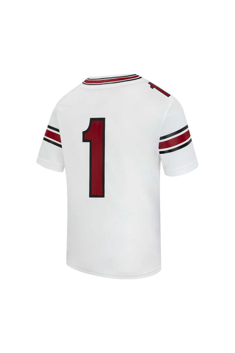 Youth Nike #1 White South Carolina Gamecocks Road Replica Football Jersey, Alternate, color, White