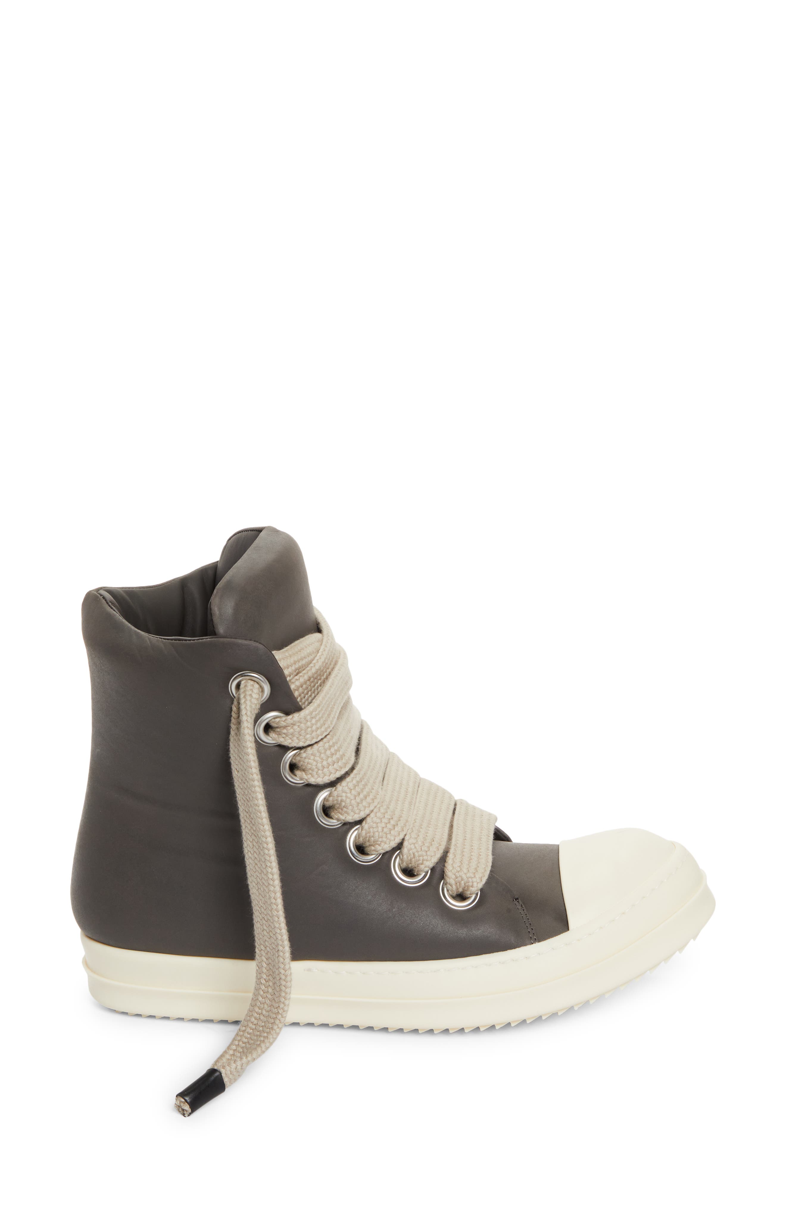 Rick Owens Jumbo Padded High Top Sneaker, Alternate, color, 